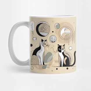 Abstract cats Mug